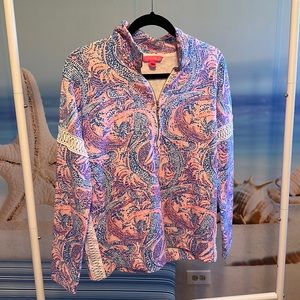 Lily Pulitzer 3/4 zip top